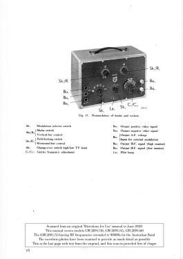 Television Service Generator GM2891 /55; Philips; Eindhoven (ID = 2724008) Ausrüstung