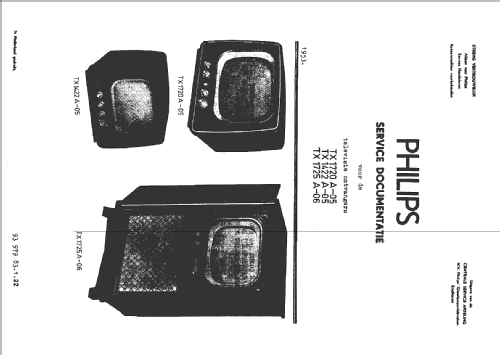 TX1720A-05; Philips; Eindhoven (ID = 235396) Television