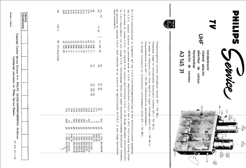 UHF Channel Selector A3 145 31; Philips; Eindhoven (ID = 1512697) Converter