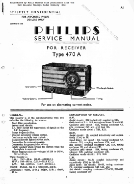 470A; Philips Electrical (ID = 3123375) Radio