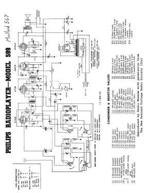 599; Philips Electrical (ID = 2857840) Radio