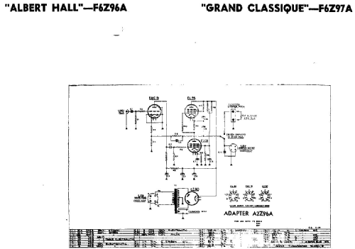 Albert Hall Hi-Z F6Z96A; Philips Electrical (ID = 2914647) Radio