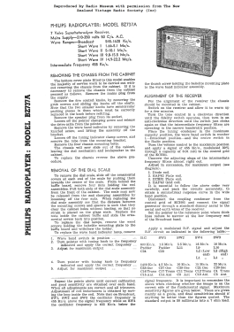 BZ737A; Philips Electrical (ID = 3121534) Radio