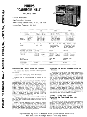 Carnegie Hall FZ977A; Philips Electrical (ID = 2810659) Radio