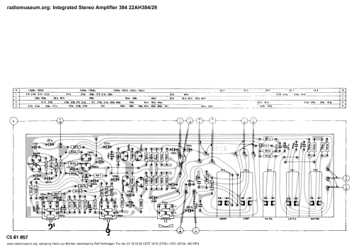 Integrated Stereo Amplifier 384 22AH384/29; Philips Electronics (ID = 1824336) Ampl/Mixer