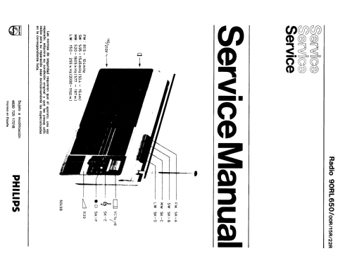 90RL650 /00R /15R /22R; Philips Ibérica, (ID = 737058) Radio