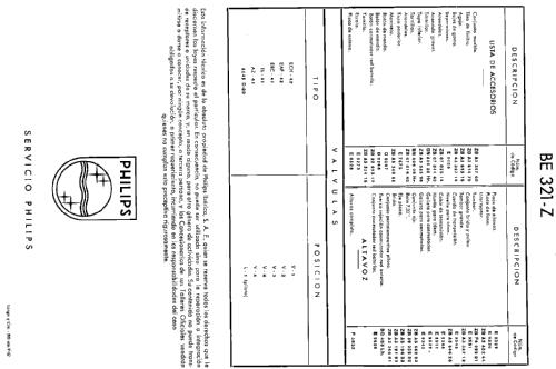 BE-321-Z; Philips Ibérica, (ID = 231004) Radio