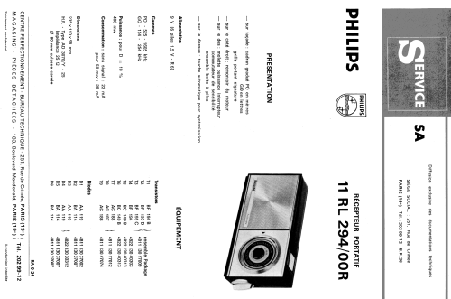 11RL294; Philips France; (ID = 1485457) Radio