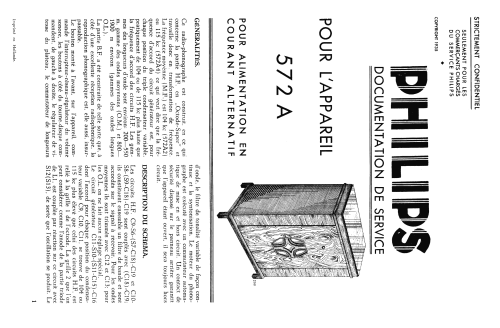 572A ; Philips France; (ID = 2488970) Radio