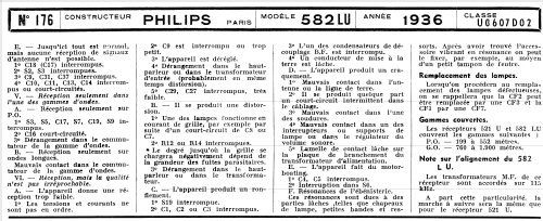 582LU; Philips France; (ID = 1432053) Radio