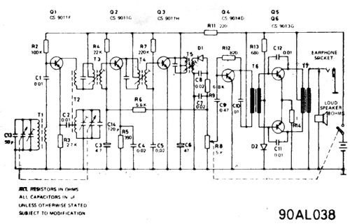 90AL038/00R; Philips France; (ID = 1474786) Radio