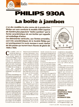 930A 'Boîte à Jambon'; Philips France; (ID = 2793805) Radio