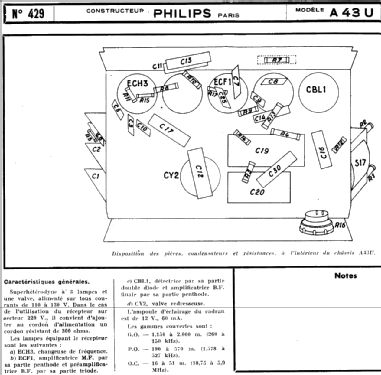 Super-Junior 43 A43U; Philips France; (ID = 219801) Radio