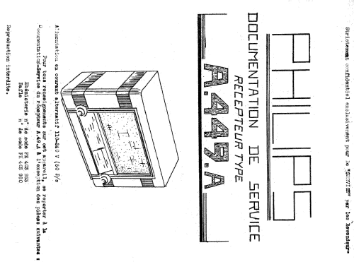 A449A; Philips France; (ID = 1845680) Radio