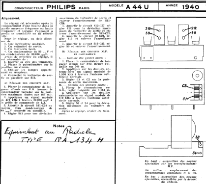 A44U; Philips France; (ID = 219812) Radio