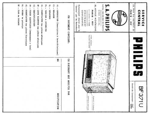 BF371U; Philips France; (ID = 889372) Radio