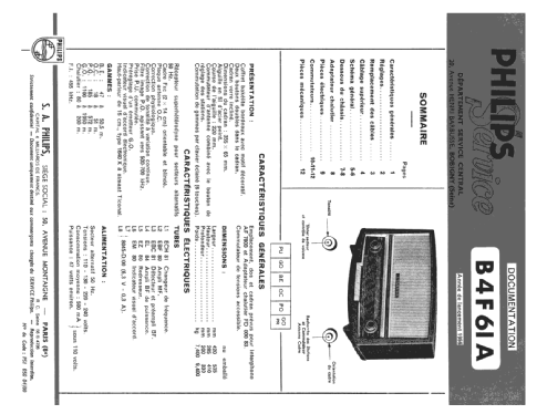 B4F61A - BF461A; Philips France; (ID = 2127900) Radio