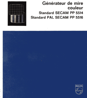 Générateur de mire couleur - Standard Secam PP5514 /01; Philips France; (ID = 2853059) Equipment