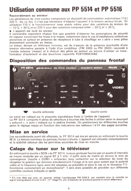 Générateur de mire couleur - Standard Secam PP5514 /01; Philips France; (ID = 2853072) Equipment