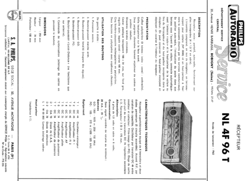 NL4F96T; Philips France; (ID = 1995150) Radio