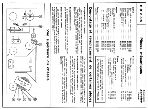 Radiophono H3F74A; Philips France; (ID = 2127419) Radio