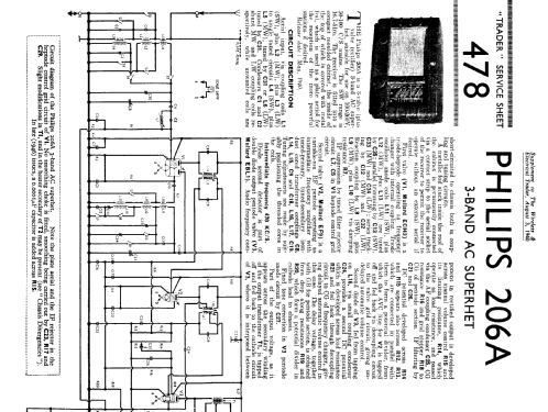 206A /15; Philips Electrical, (ID = 1313583) Radio