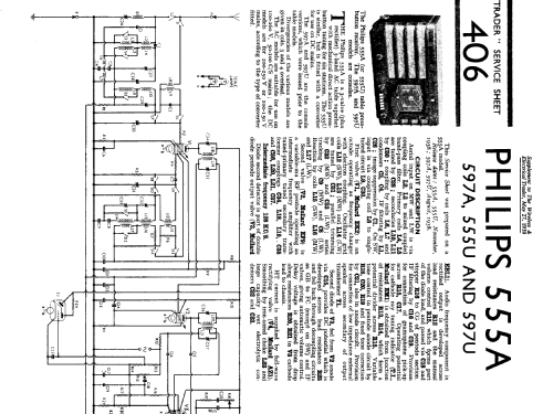 555U; Philips Electrical, (ID = 1257180) Radio