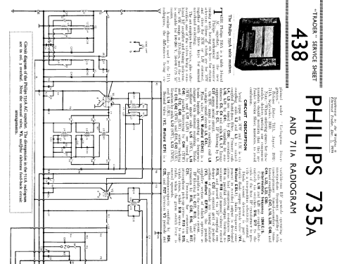 711A; Philips Electrical, (ID = 1310776) Radio