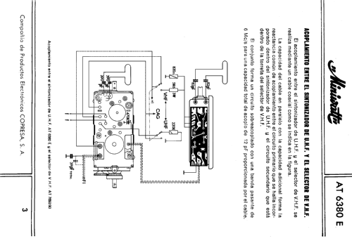 Copresa UHF Selector de Canales - Channel Selector / Tuner AT-6380 E; Philips Ibérica, (ID = 2226550) Converter