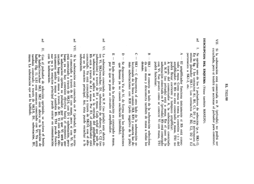 Estación Principal Intercomunicador ELA Amplifiers EL7322 /00; Philips Ibérica, (ID = 2598204) Ampl/Mixer