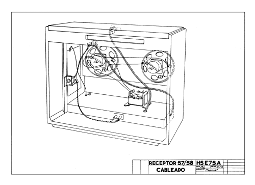 Radiofonógrafo H5E75-A Ch= B4E72-A; Philips Ibérica, (ID = 2409606) Radio