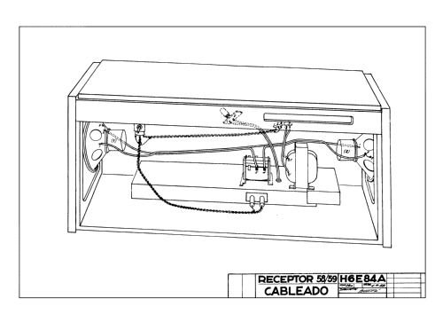 Radiofonógrafo H6E84-A Ch= B5E83-A; Philips Ibérica, (ID = 2409634) Radio