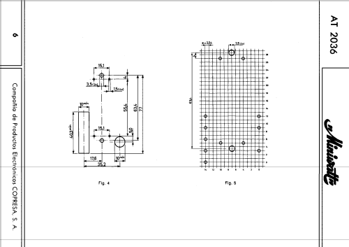 Transformador de salida de Línea - Flyback transformer AT-2036; Philips Ibérica, (ID = 2515292) Radio part