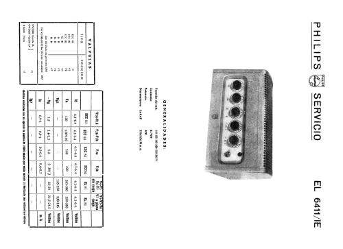 EL-6411 /IE; Philips Ibérica, (ID = 2083022) Ampl/Mixer