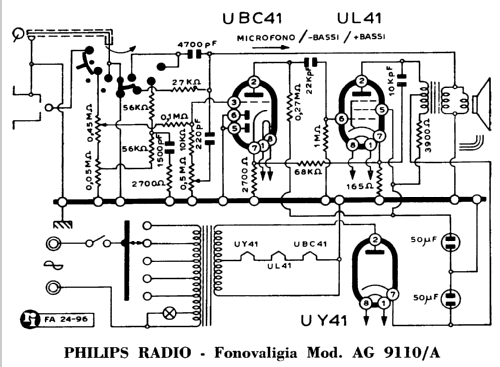 Fonovaligia AG9110-A Ch= AG1003; Philips Italy; (ID = 949483) R-Player