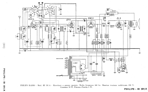 BI591-A; Philips Italy; (ID = 257165) Radio