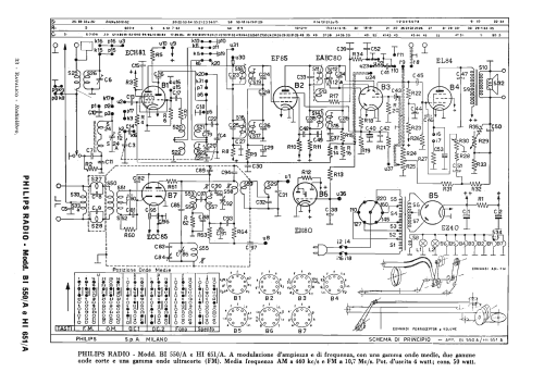 HI651A; Philips Italy; (ID = 2466565) Radio