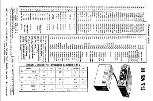 NI524ML; Philips Italy; (ID = 1249462) Car Radio