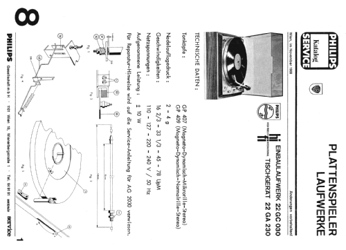 22GA230 Ch= 22GC030; Philips Radios - (ID = 913044) R-Player