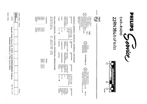 22RN384 /00; Philips; Eindhoven (ID = 880898) Car Radio