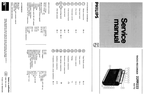 22RR222; Philips - Österreich (ID = 2134166) Radio