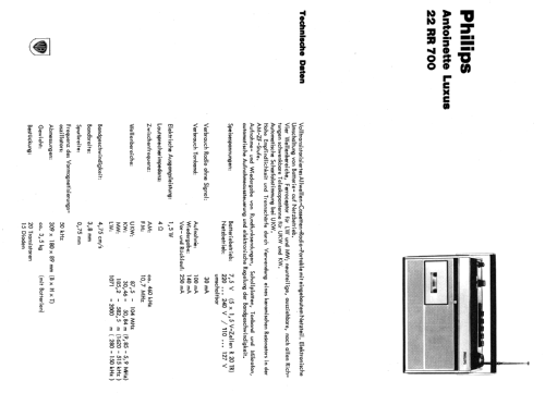 Antoinette Luxus 22RR700; Philips - Österreich (ID = 677652) Radio