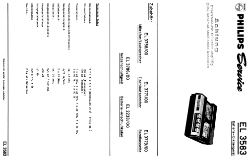 Batterie-Diktiergerät EL3583; Philips - Österreich (ID = 1638355) Reg-Riprod