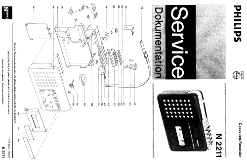 Automatic Recorder N2211M /22; Philips; Eindhoven (ID = 343361) R-Player