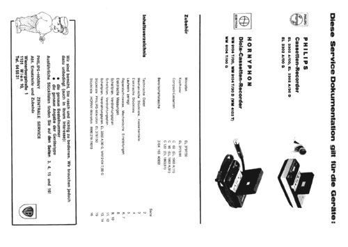 Cassetten-Recorder EL3302A /30D; Philips - Österreich (ID = 442684) R-Player