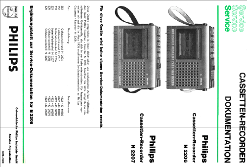 Cassetten-Recorder N2206 Automatic; Philips - Österreich (ID = 2113598) Ton-Bild