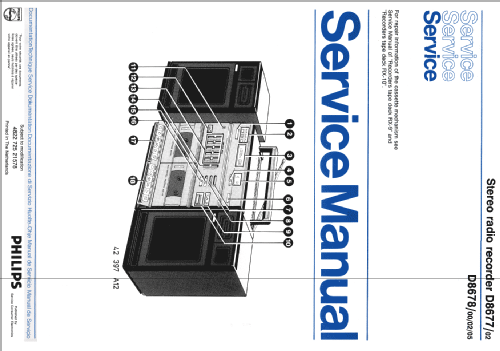 Double Deck Sound System D8678 /00 /02 /05; Philips - Österreich (ID = 2156662) Radio