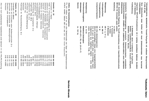 Format 20 Automatic A20T644 /03 Ch= F4-KÄ ; Philips - Österreich (ID = 1948320) Télévision