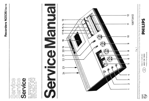 HiFi-Stereo-Cassetten-Recorder N2536; Philips - Österreich (ID = 1418050) Ton-Bild