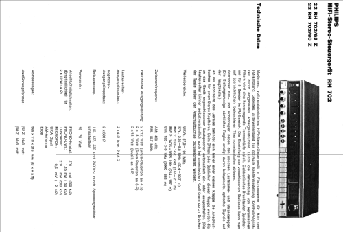HiFi-Stereo-Steuergerät RH702 22RH702 /80Z; Philips - Österreich (ID = 2019779) Radio